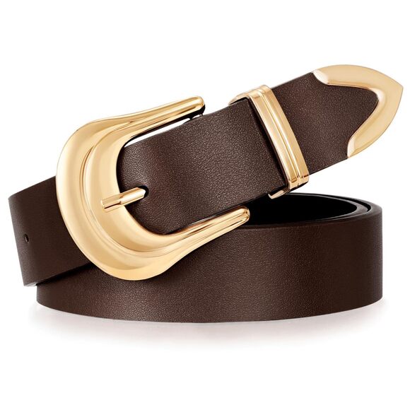 slim fit dress slacks Belts {Divine Waist} Black Stretch Belt W/Gold Buckle Extended Plus Size